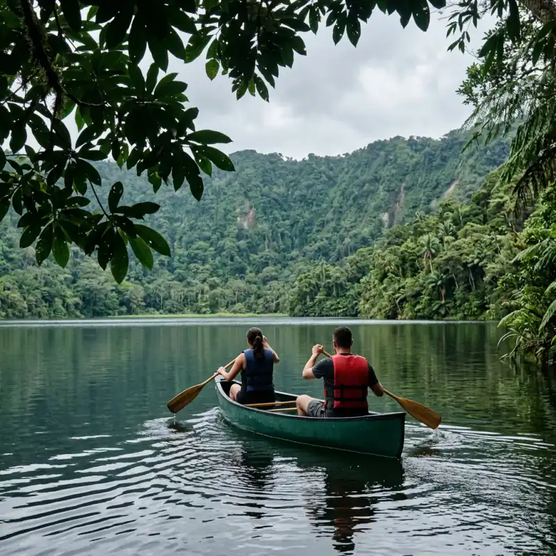 Lake Duluti Canoeing and Forest Walk Tour from Moshi or Arusha
