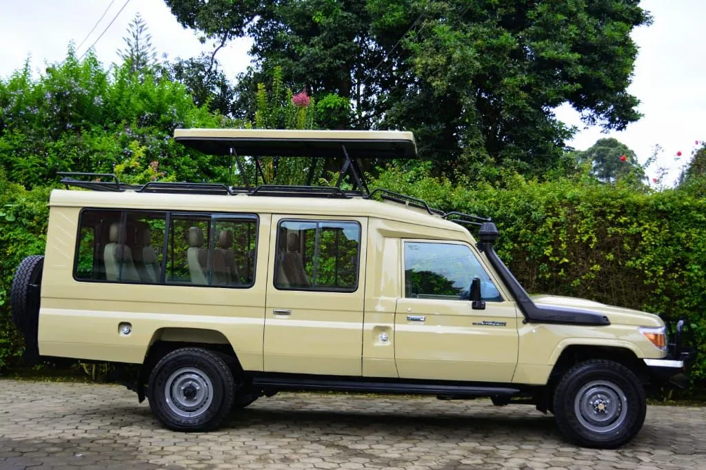 Land Cruiser Safari Modified (8 Seater) private transfer vehicle in Tanzania